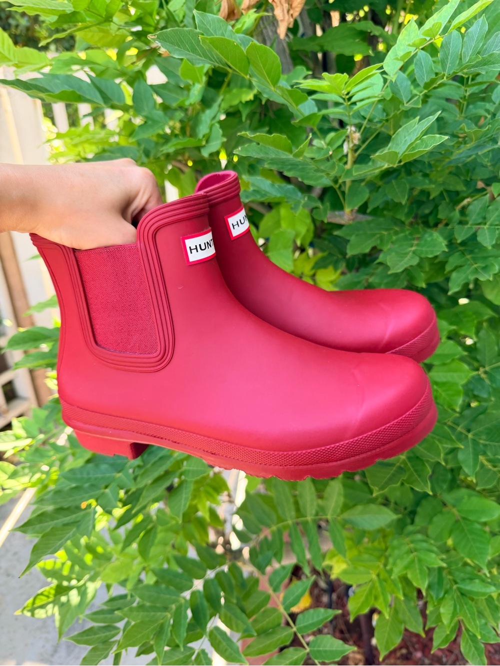 HUNTER ORIGINAL WATERPROOF CHELSEA RAIN BOOTS size 9